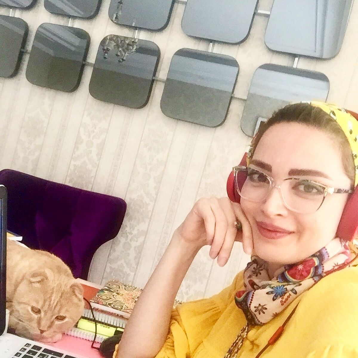 گردنبند طلا گربه بهنوش طباطبایی جنجالی شد +عکس